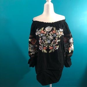 Free People Boho Mini Dress